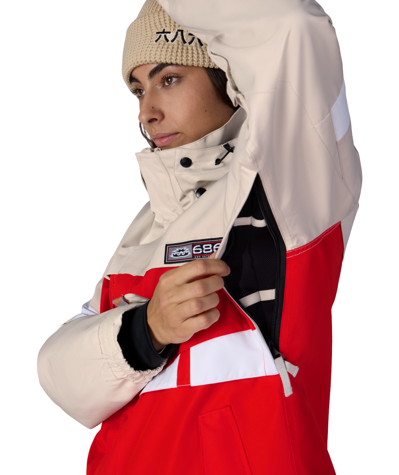 WOMENS SEARCH JACKET - LIMESTONE COLORBLOCK