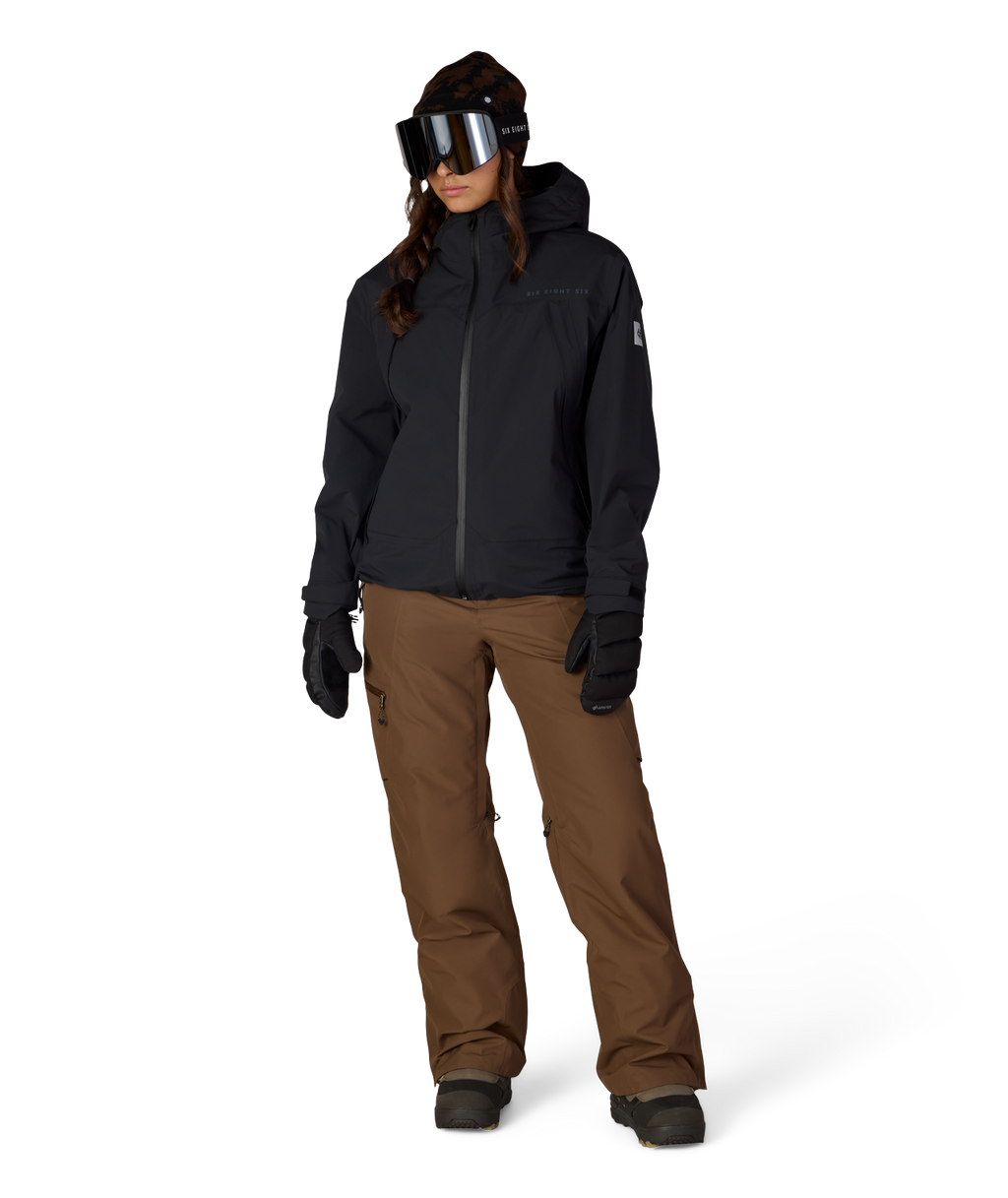 WOMENS SMARTY® 3-IN-1 FRAMEWORK™ 3L JACKET - BLACK