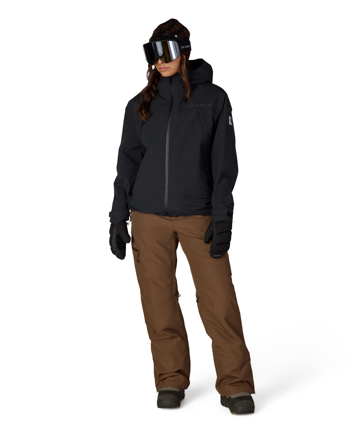 WOMENS SMARTY® 3-IN-1 FRAMEWORK™ 3L JACKET - BLACK