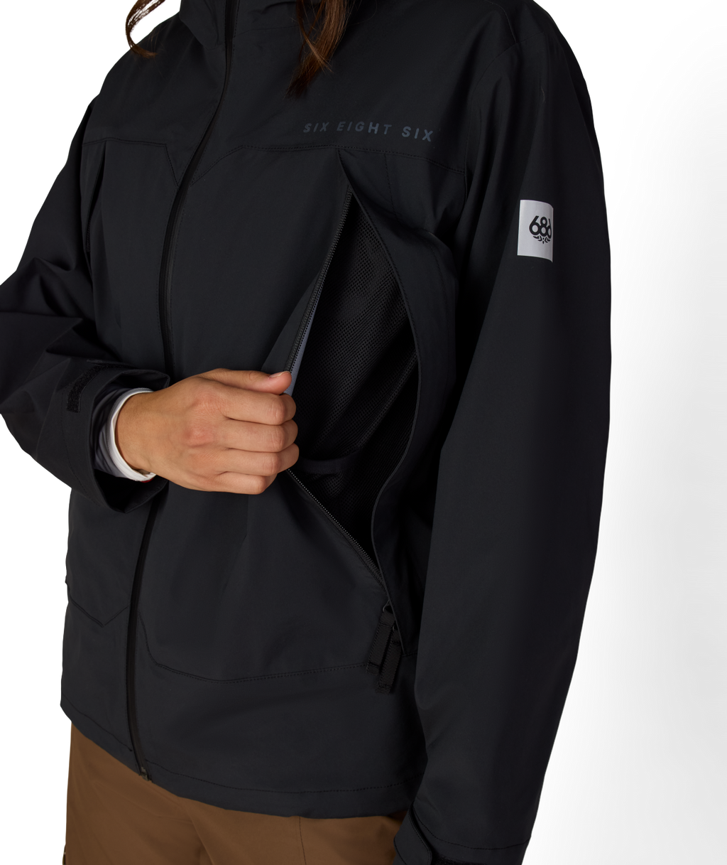 WOMENS SMARTY® 3-IN-1 FRAMEWORK™ 3L JACKET - BLACK