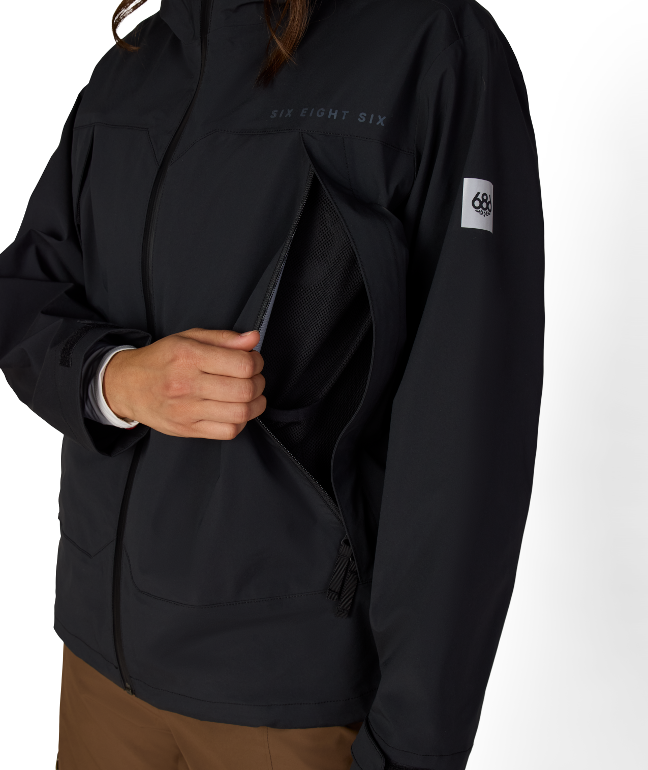 WOMENS SMARTY® 3-IN-1 FRAMEWORK™ 3L JACKET - BLACK