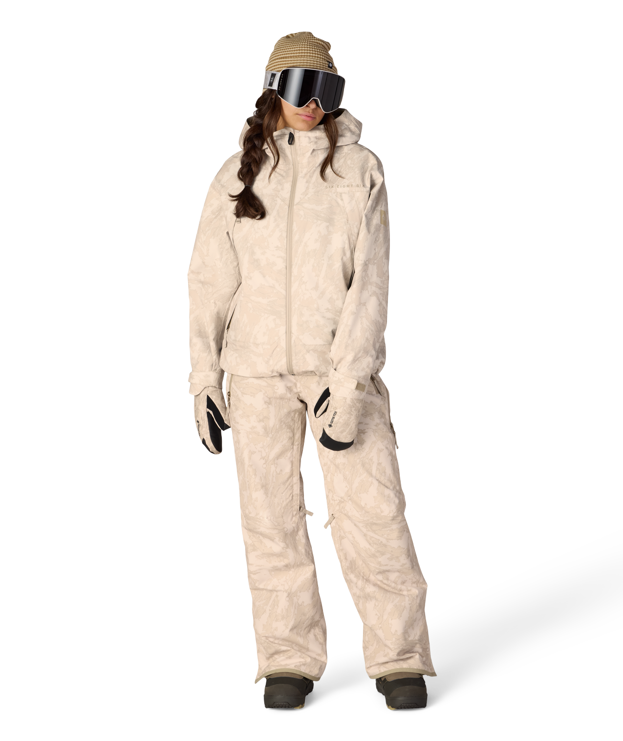 WOMENS SMARTY® 3-IN-1 FRAMEWORK™ 3L JACKET - LIMESTONE SCRATCH CAMO
