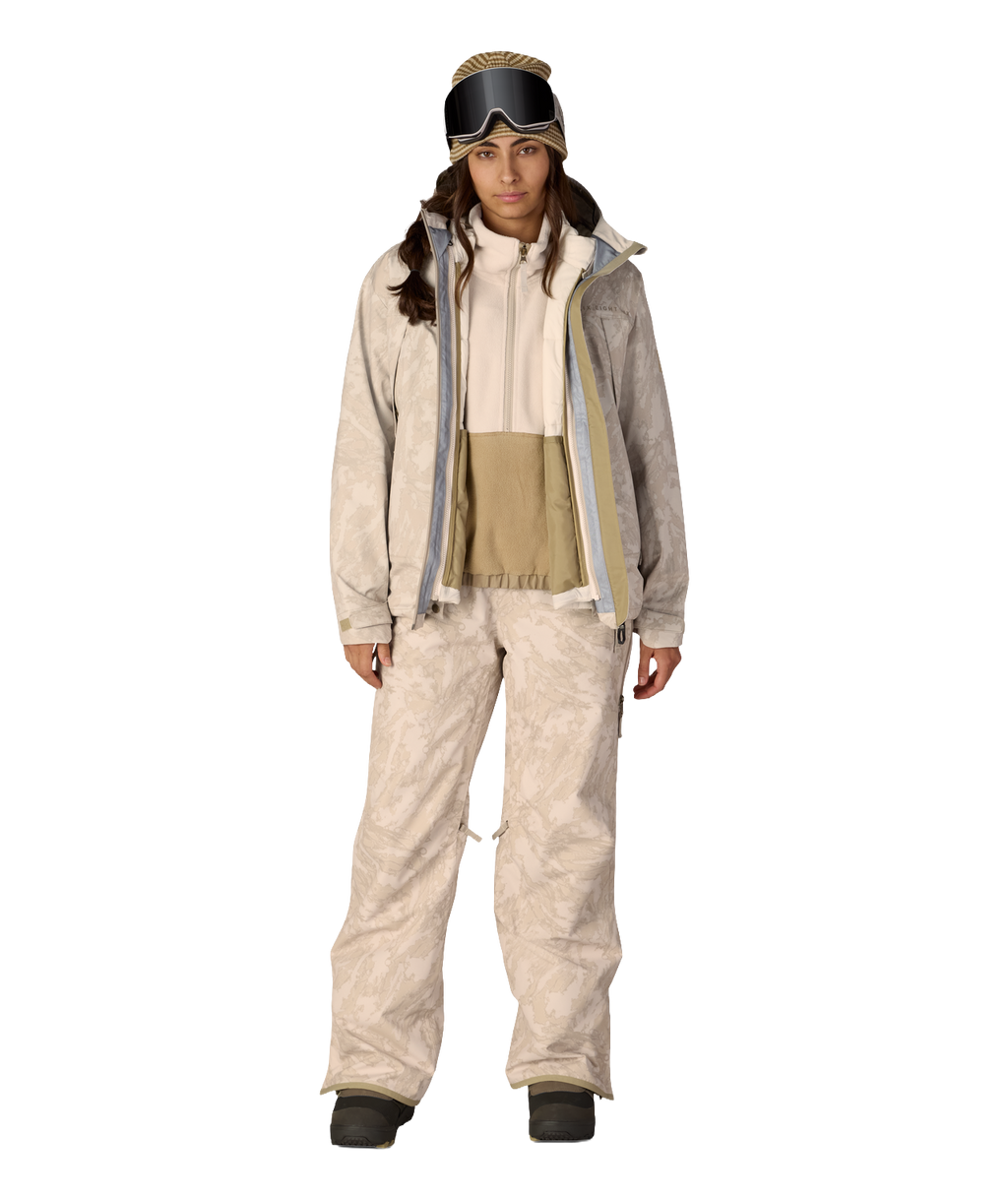 WOMENS SMARTY® 3-IN-1 FRAMEWORK™ 3L JACKET - LIMESTONE SCRATCH CAMO