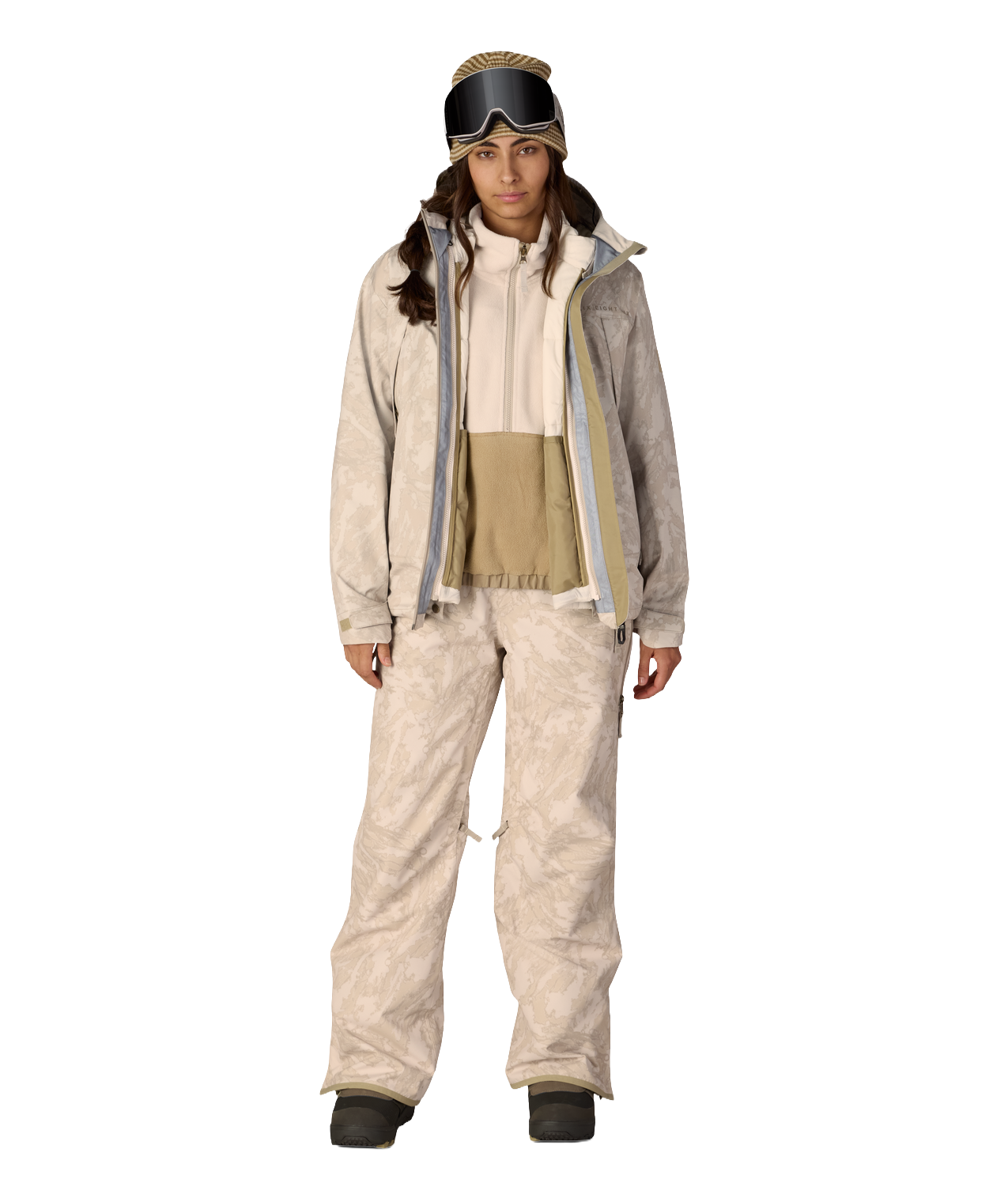 WOMENS SMARTY® 3-IN-1 FRAMEWORK™ 3L JACKET - LIMESTONE SCRATCH CAMO