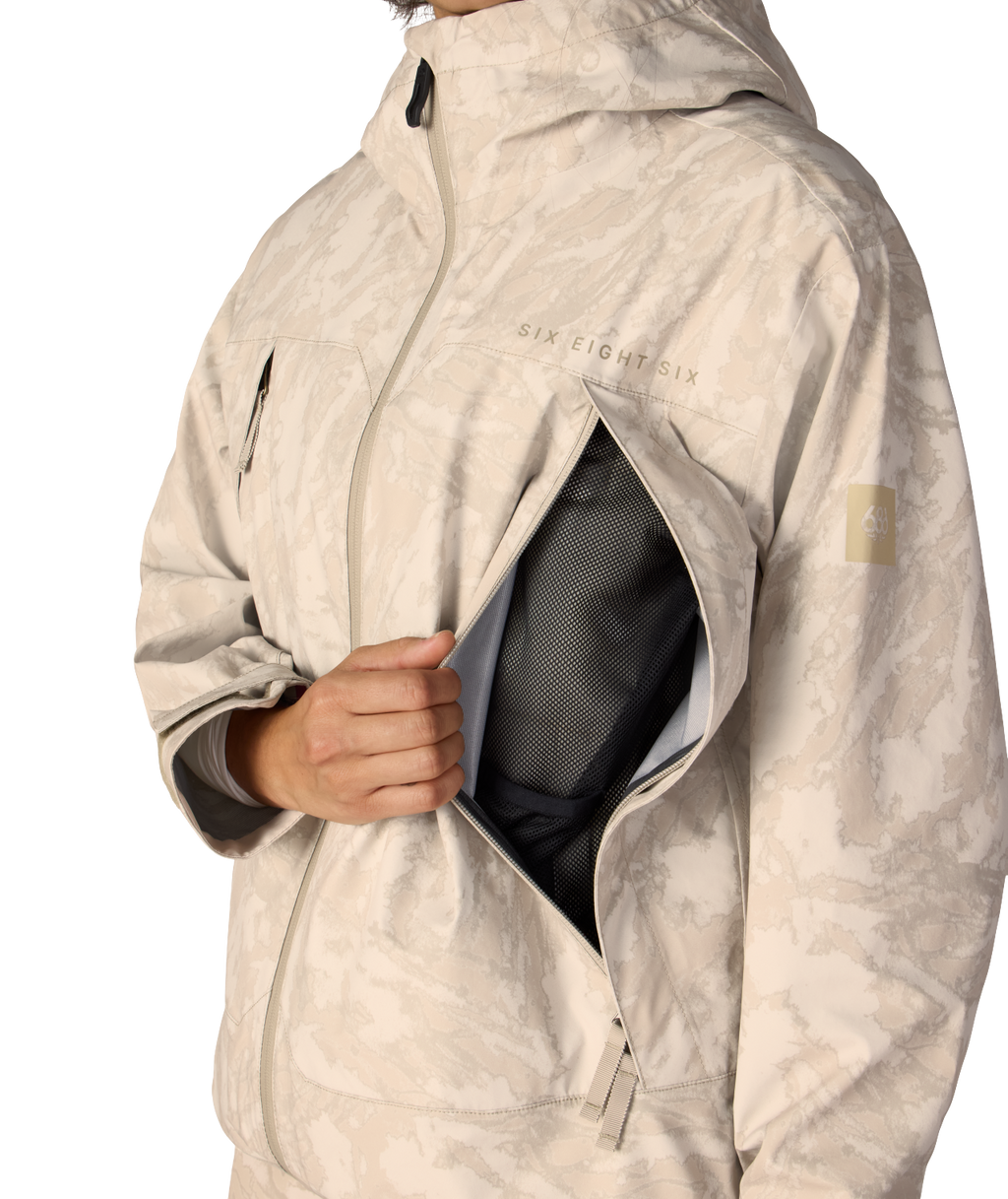 WOMENS SMARTY® 3-IN-1 FRAMEWORK™ 3L JACKET - LIMESTONE SCRATCH CAMO