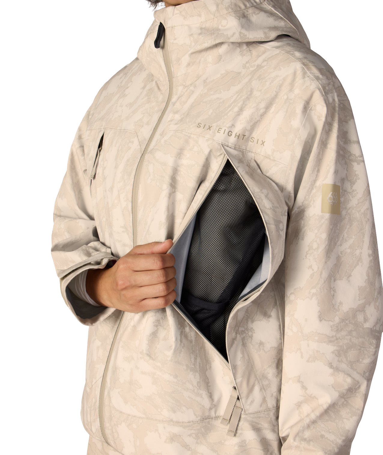 WOMENS SMARTY® 3-IN-1 FRAMEWORK™ 3L JACKET - LIMESTONE SCRATCH CAMO