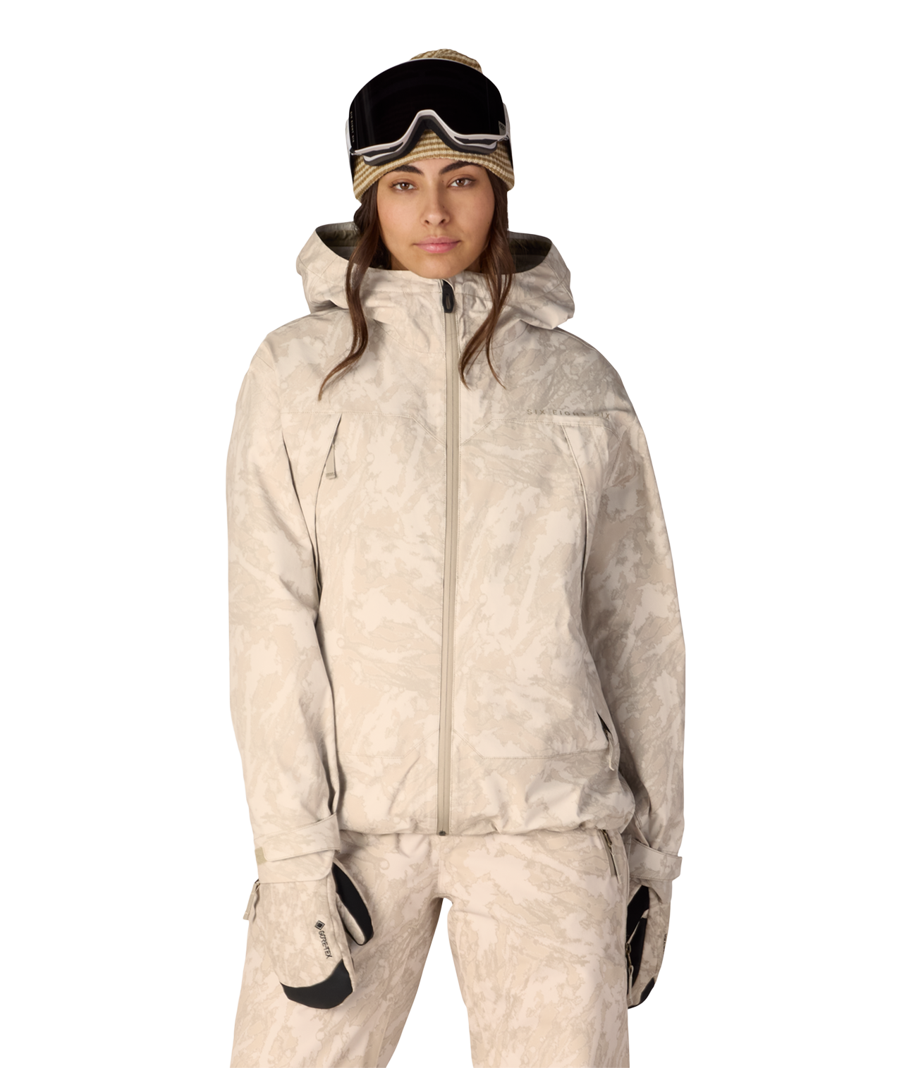 WOMENS SMARTY® 3-IN-1 FRAMEWORK™ 3L JACKET - LIMESTONE SCRATCH CAMO