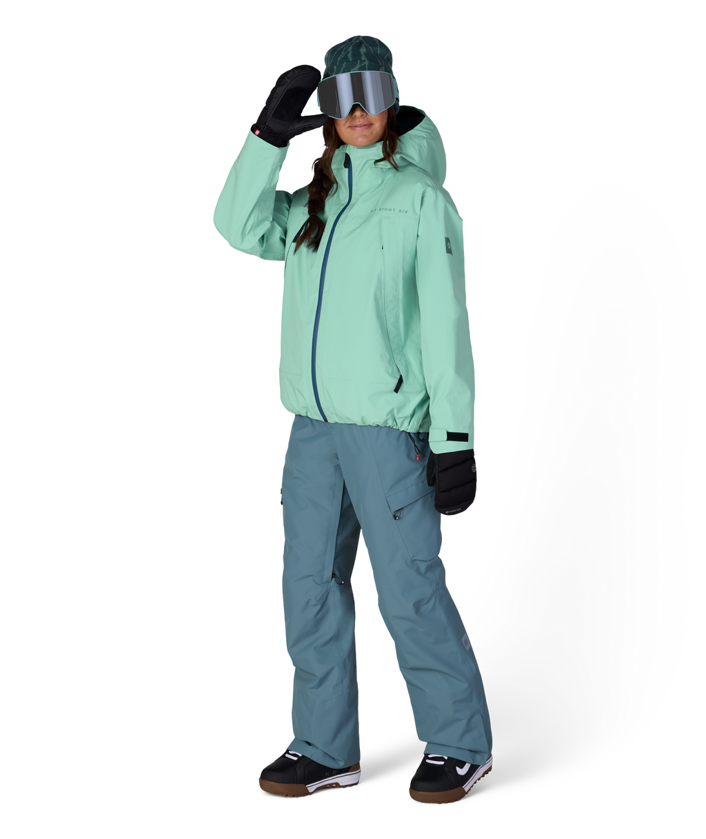 WOMENS SMARTY® 3-IN-1 FRAMEWORK™ 3L JACKET - WASABI