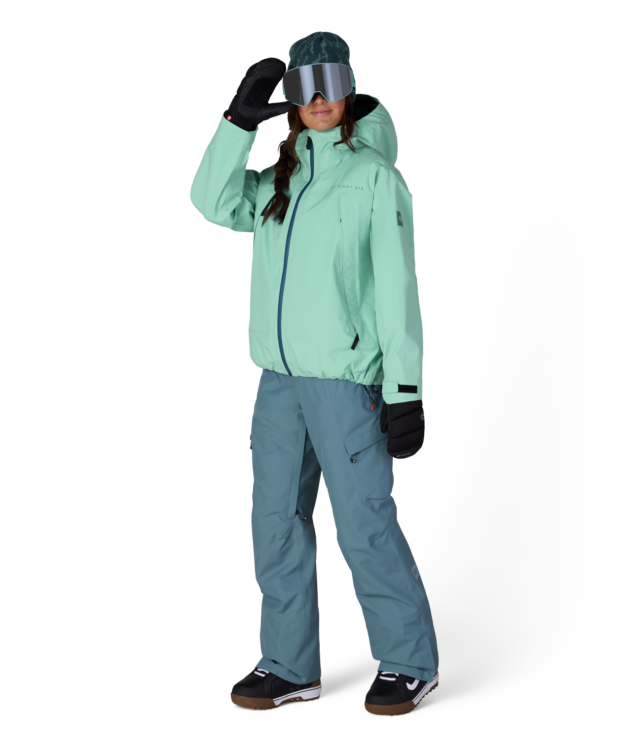 WOMENS SMARTY® 3-IN-1 FRAMEWORK™ 3L JACKET - WASABI