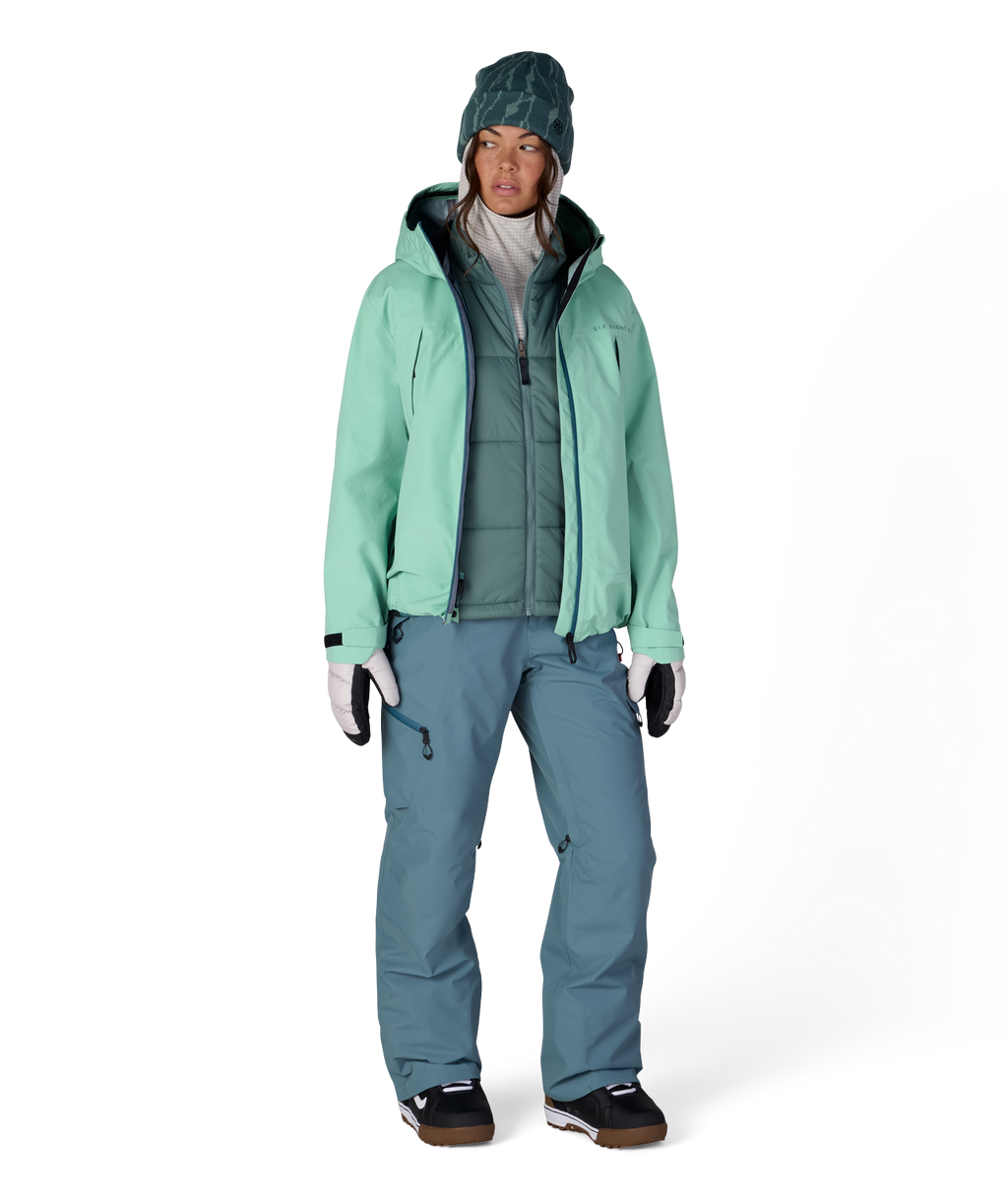 WOMENS SMARTY® 3-IN-1 FRAMEWORK™ 3L JACKET - WASABI