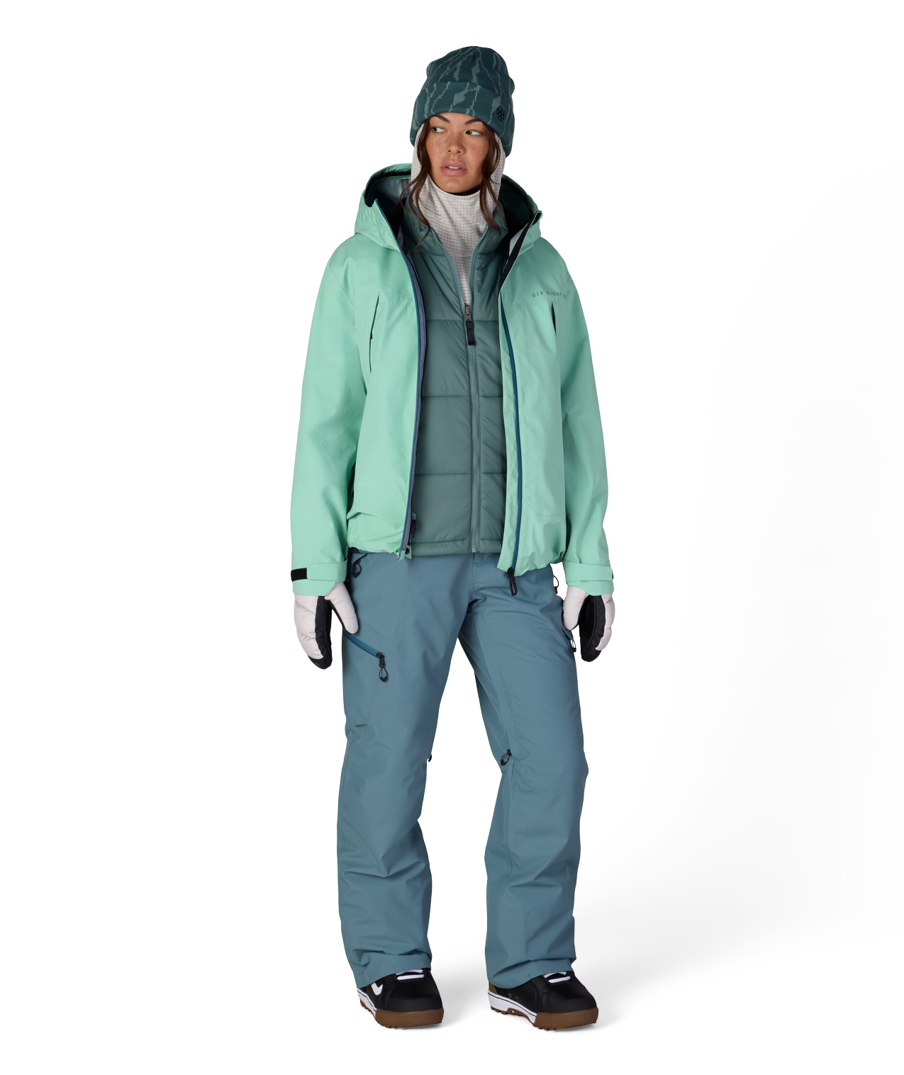 WOMENS SMARTY® 3-IN-1 FRAMEWORK™ 3L JACKET - WASABI