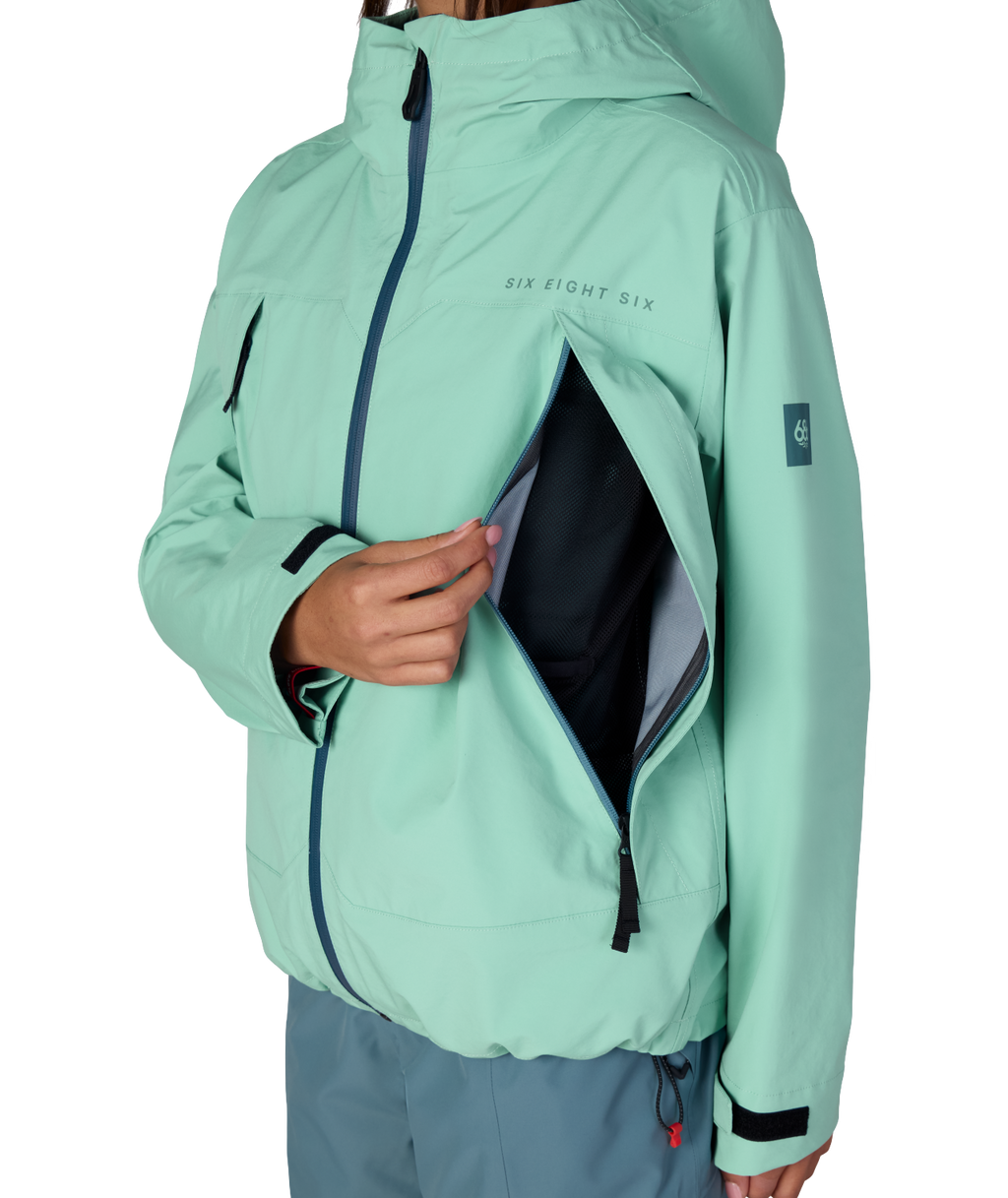 WOMENS SMARTY® 3-IN-1 FRAMEWORK™ 3L JACKET - WASABI