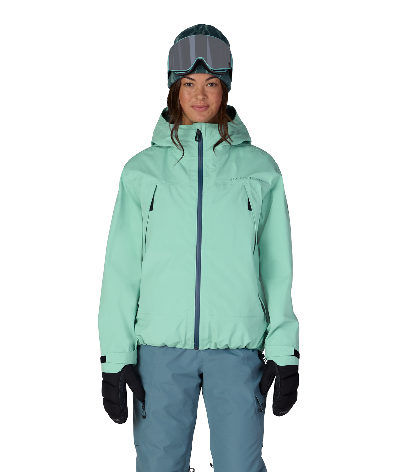 WOMENS SMARTY® 3-IN-1 FRAMEWORK™ 3L JACKET - WASABI