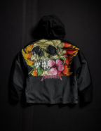 WOMENS METALLICA BURNING SKULL INSULATED JACKET - METALLICA BLACK COLORBLOCK