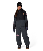 WOMENS METALLICA BURNING SKULL INSULATED JACKET - METALLICA BLACK COLORBLOCK