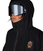 WOMENS METALLICA BURNING SKULL INSULATED JACKET - METALLICA BLACK COLORBLOCK