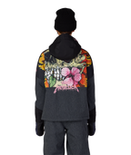 WOMENS METALLICA BURNING SKULL INSULATED JACKET - METALLICA BLACK COLORBLOCK
