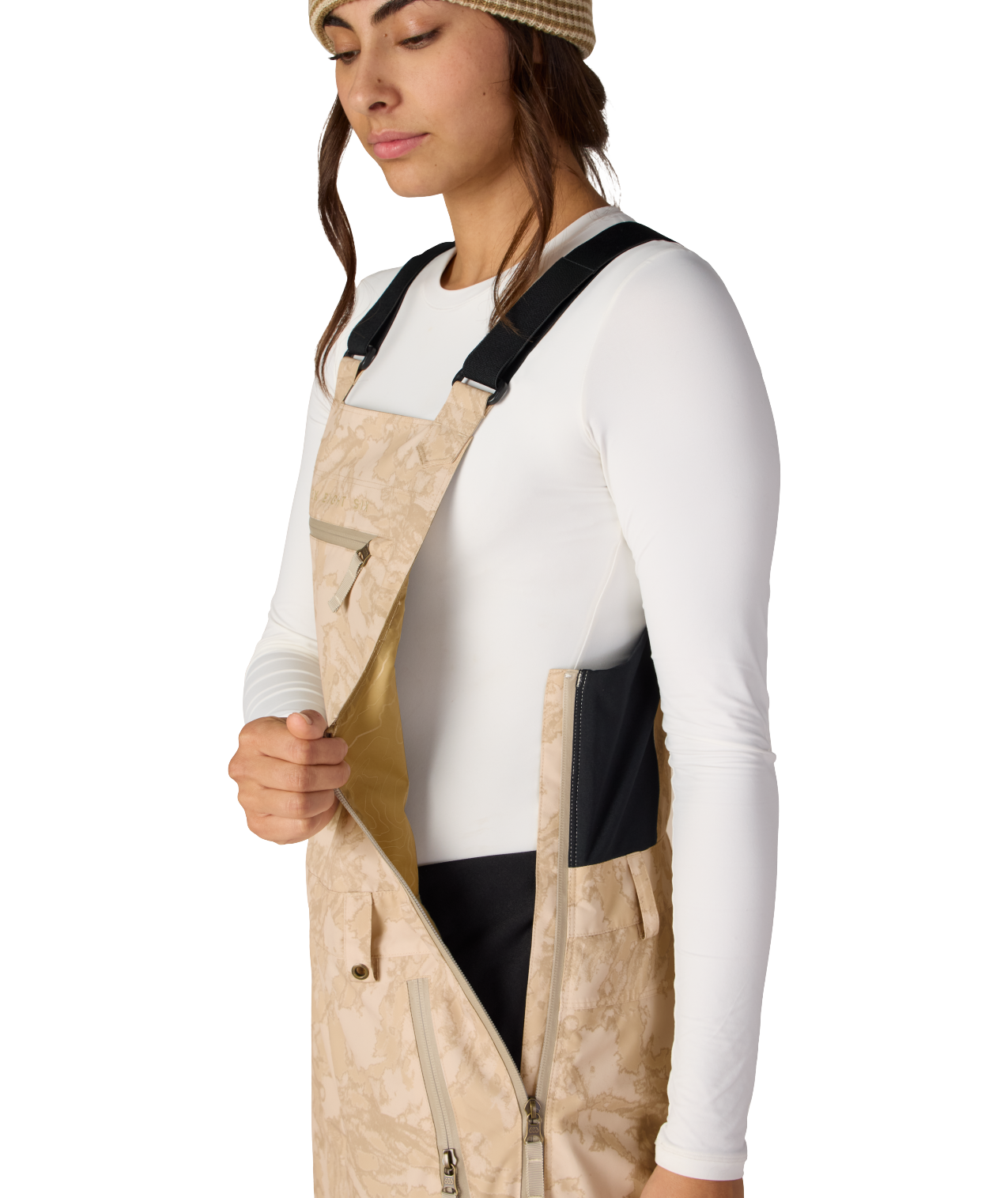 WOMENS REGALIA™ BIB - LIMESTONE SCRATCH CAMO