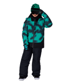 BOYS GATEWAY™ INSULATED JACKET - DEEP GREEN DARK SKIES COLORBLK