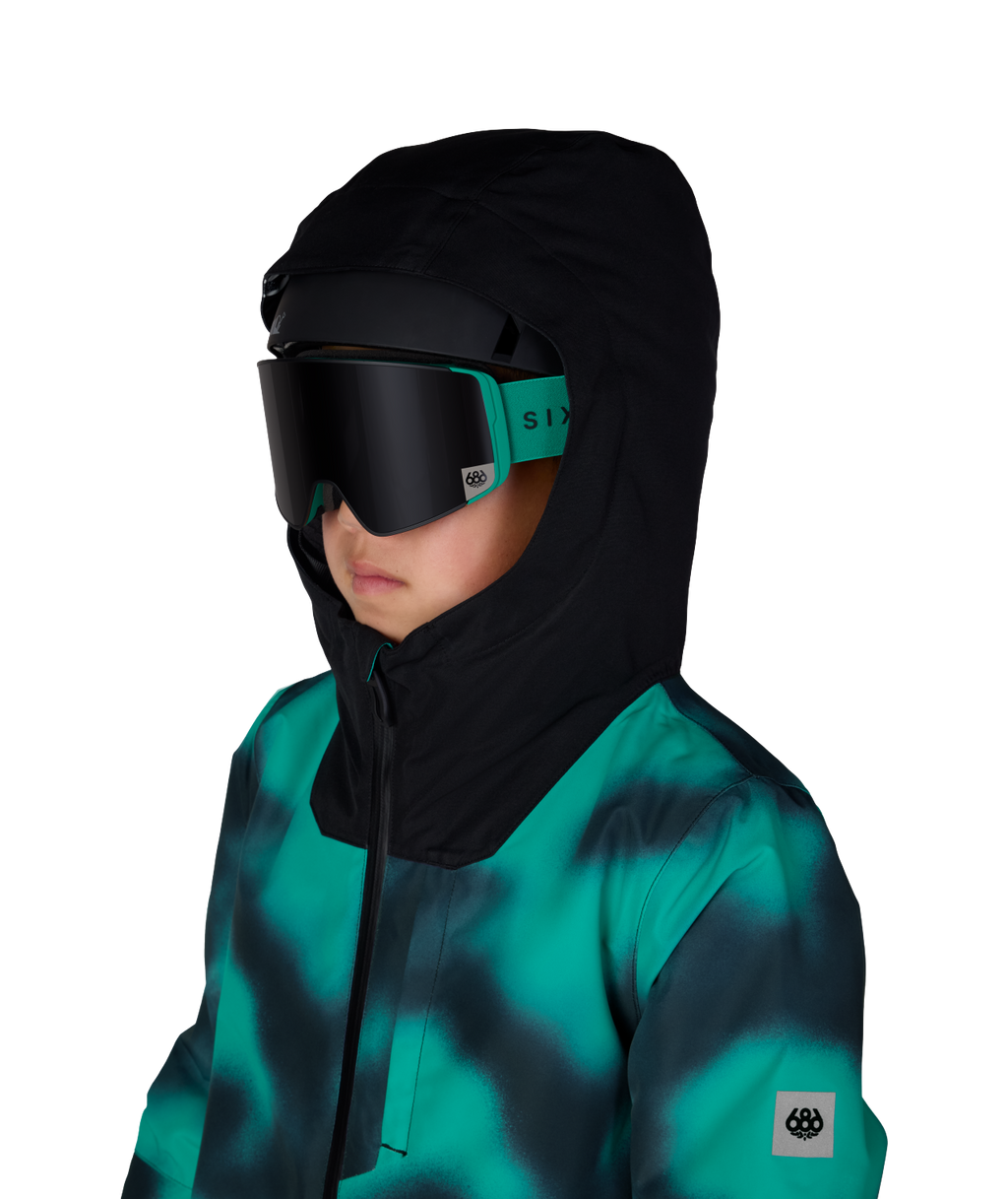 BOYS GATEWAY™ INSULATED JACKET - DEEP GREEN DARK SKIES COLORBLK