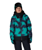 BOYS GATEWAY™ INSULATED JACKET - DEEP GREEN DARK SKIES COLORBLK