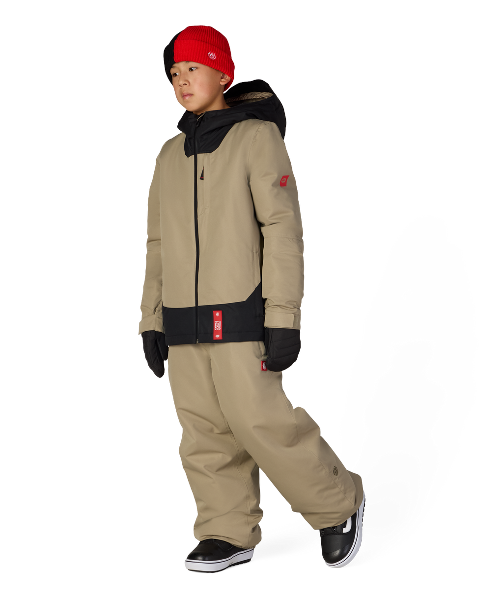 BOYS GATEWAY™ INSULATED JACKET - KHAKI COLORBLOCK