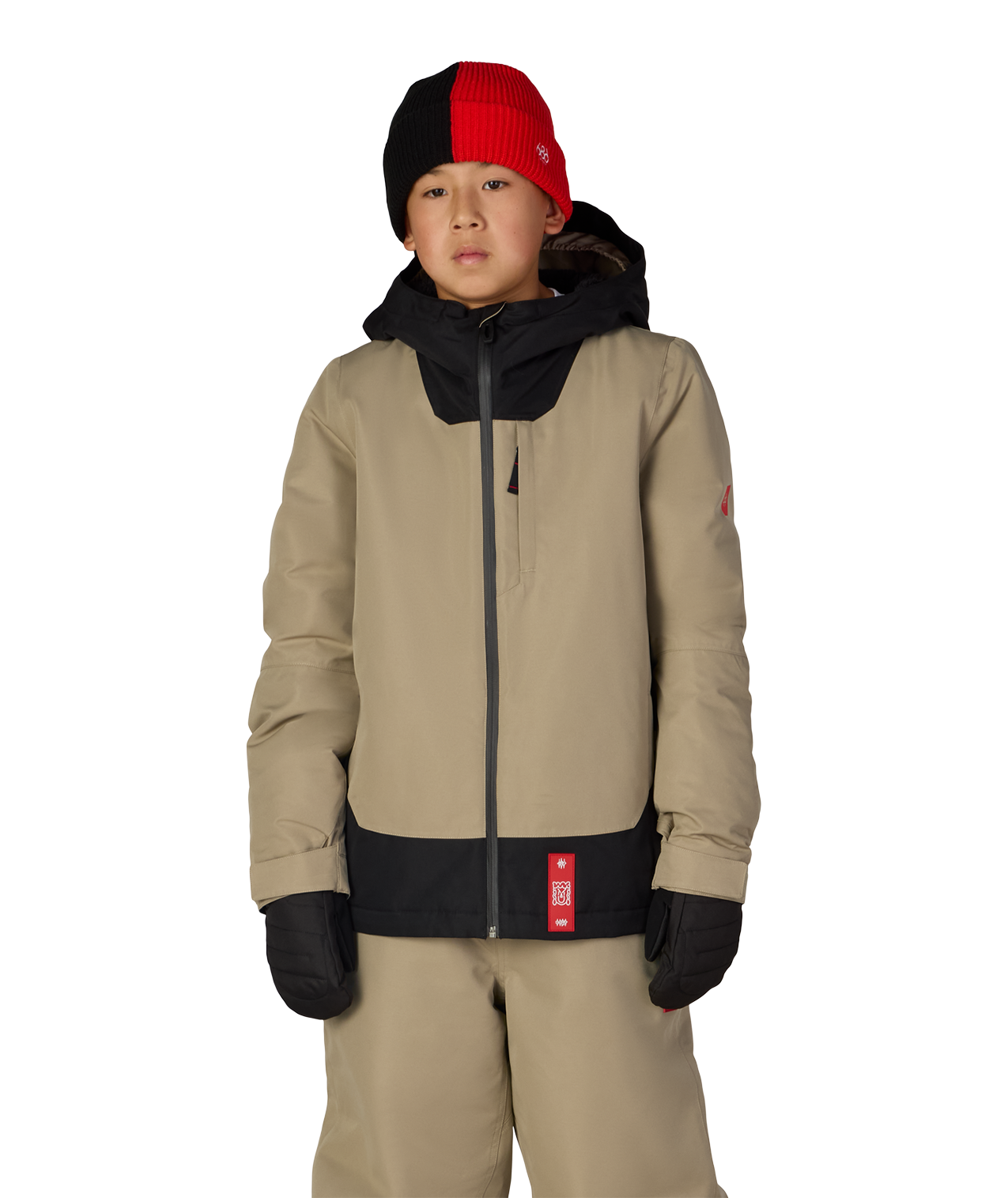 BOYS GATEWAY™ INSULATED JACKET - KHAKI COLORBLOCK