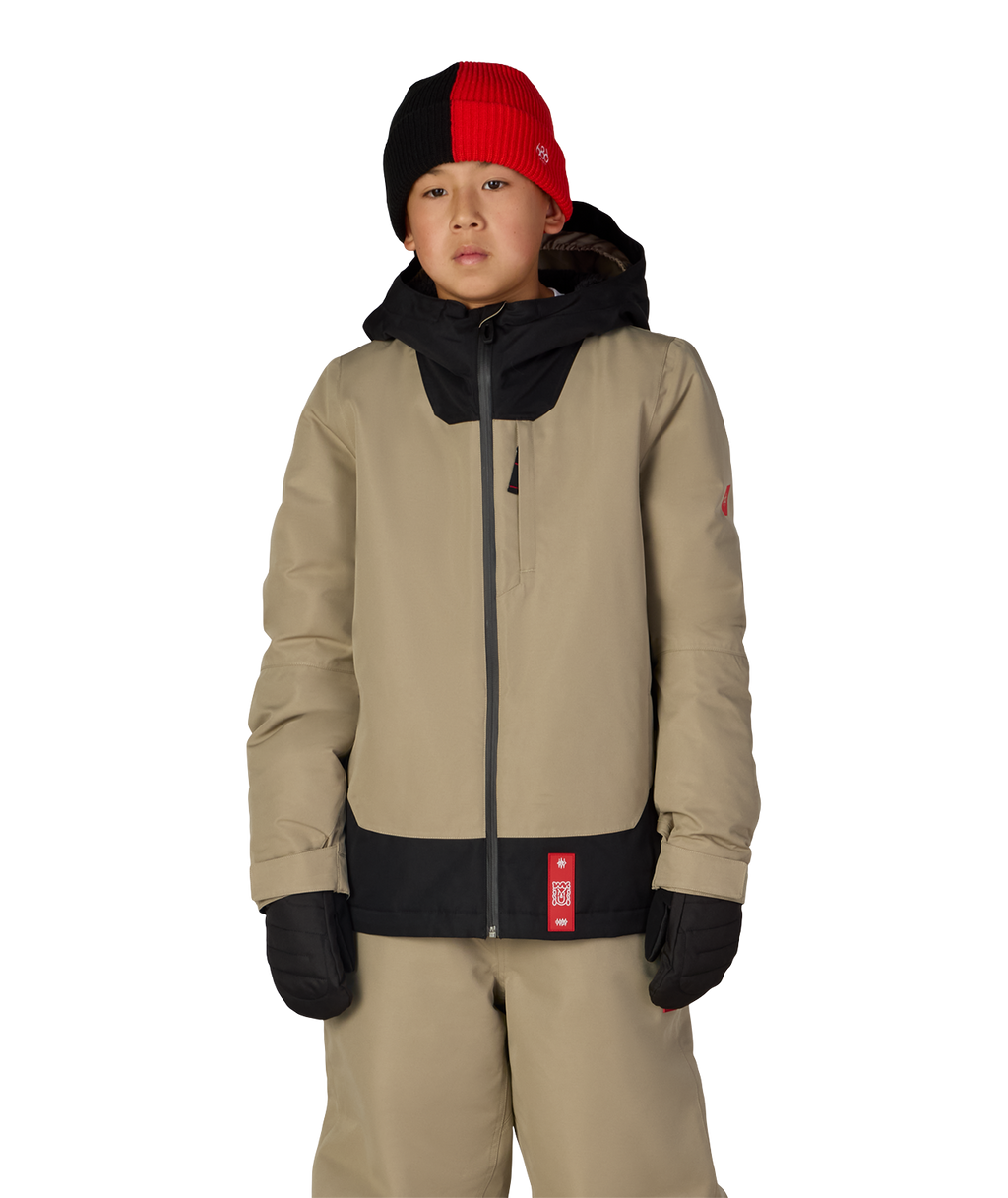 BOYS GATEWAY™ INSULATED JACKET - KHAKI COLORBLOCK