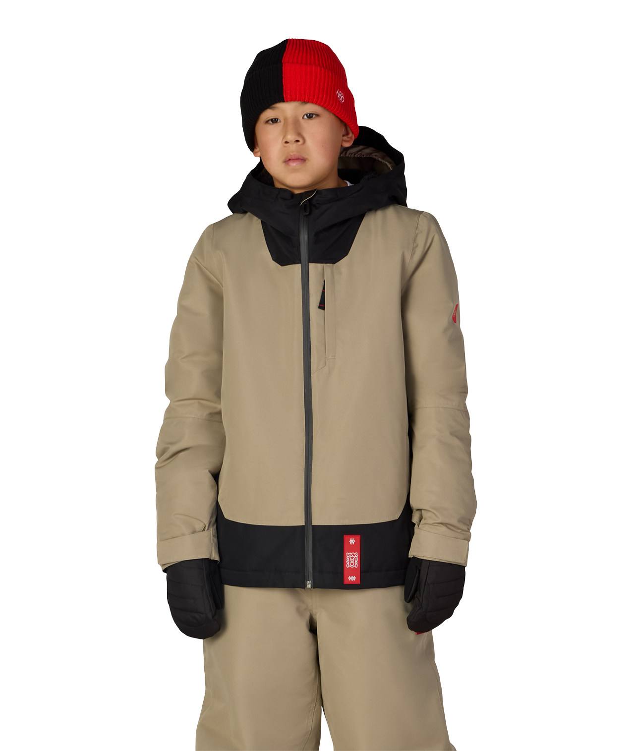 BOYS GATEWAY™ INSULATED JACKET - KHAKI COLORBLOCK