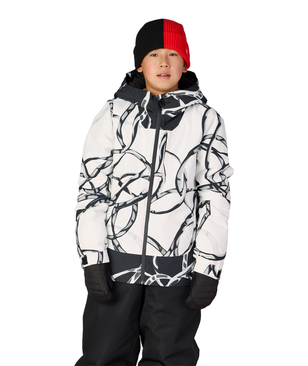 BOYS GATEWAY™ INSULATED JACKET - WHITE WIRE COLORBLOCK