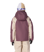 GIRLS HOLOGRAM™ INSULATED JACKET - BLACK PLUM COLORBLOCK