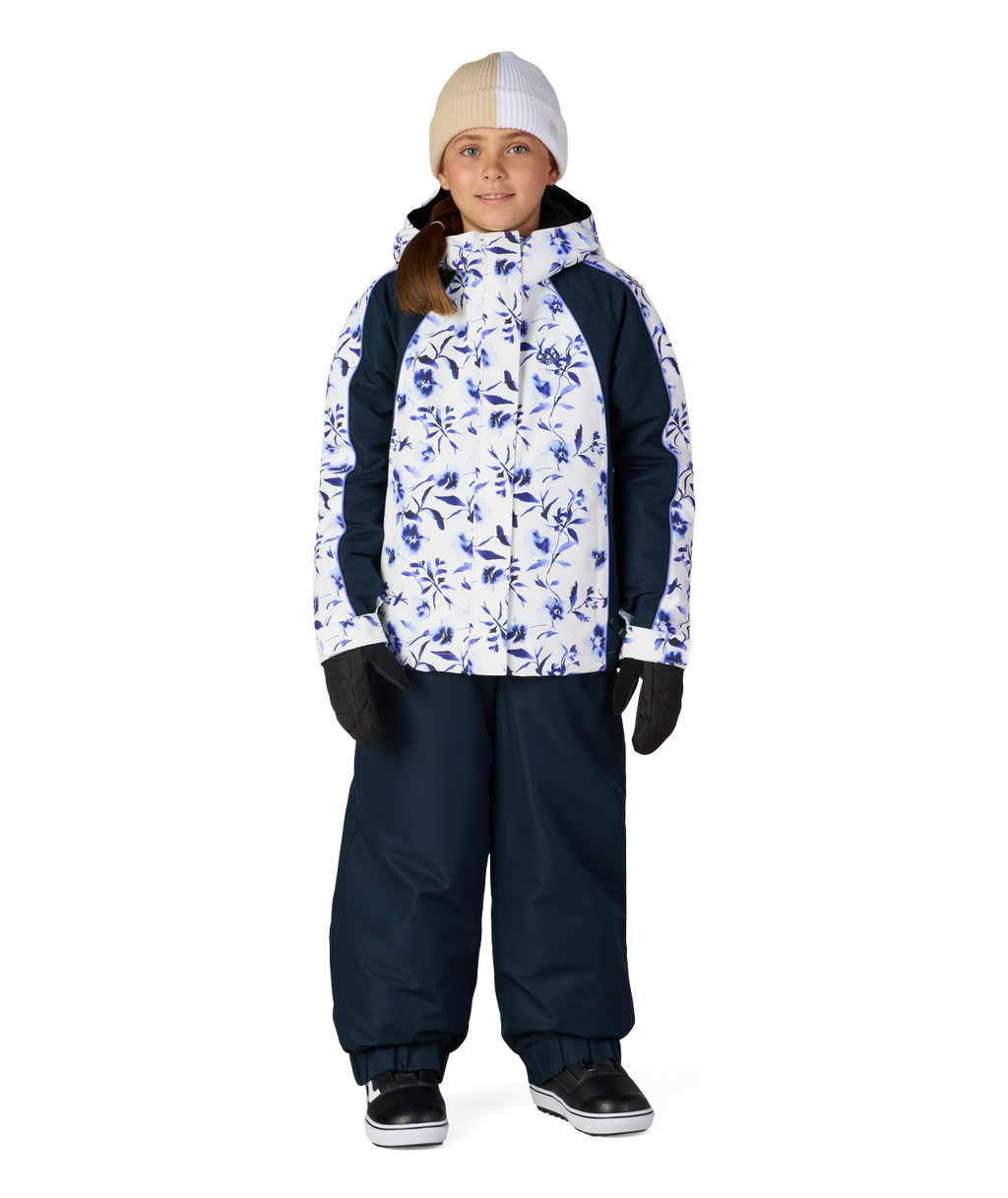 GIRLS HOLOGRAM™ INSULATED JACKET - BLUE PORCELAIN COLORBLOCK