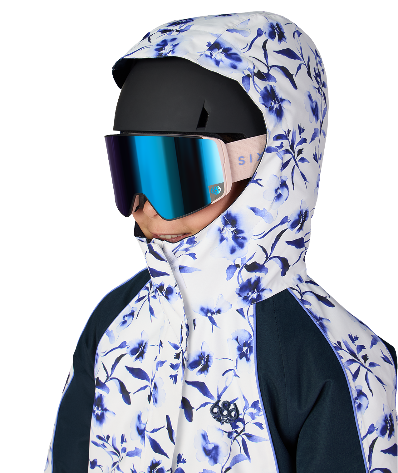 GIRLS HOLOGRAM™ INSULATED JACKET - BLUE PORCELAIN COLORBLOCK