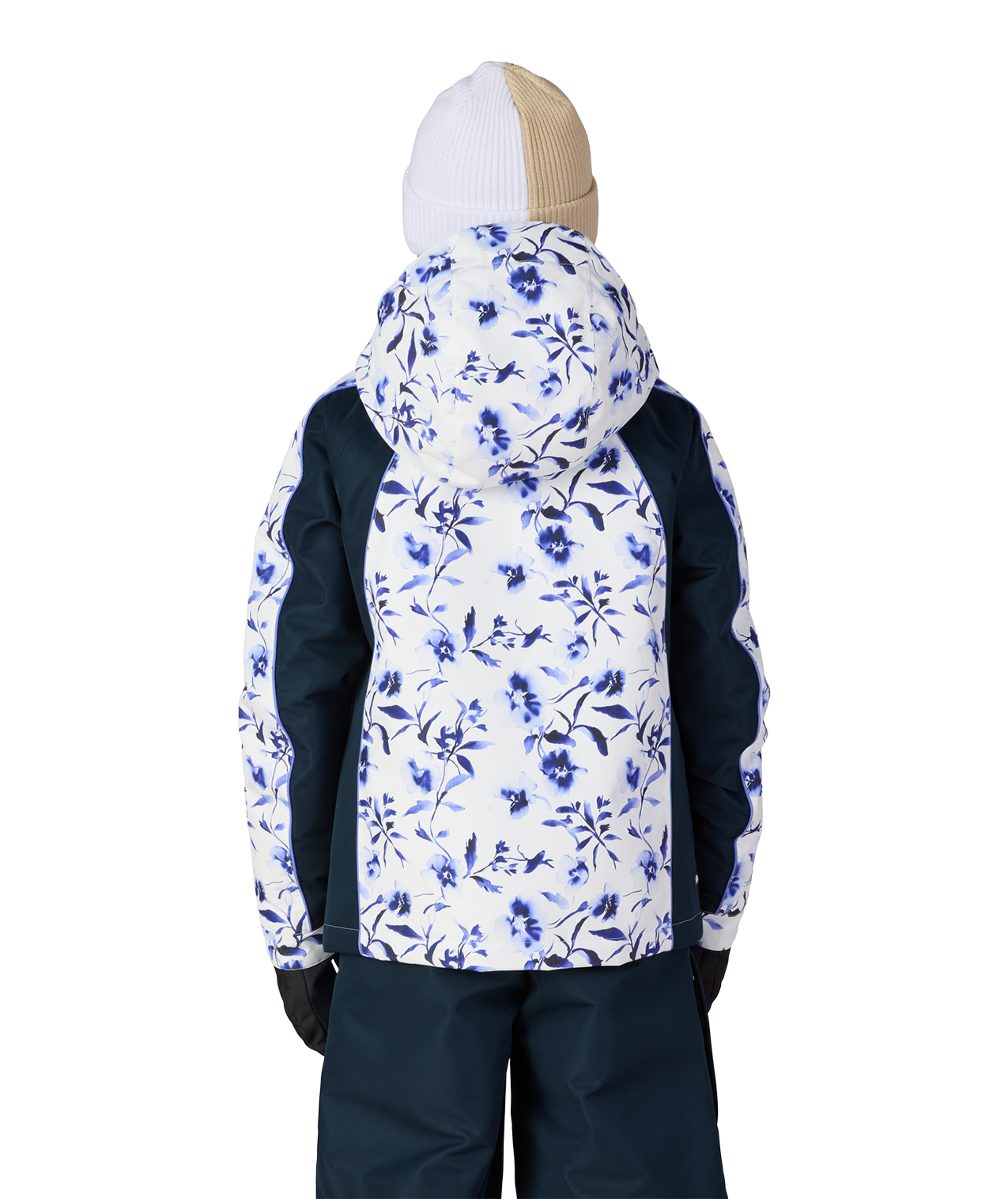 GIRLS HOLOGRAM™ INSULATED JACKET - BLUE PORCELAIN COLORBLOCK