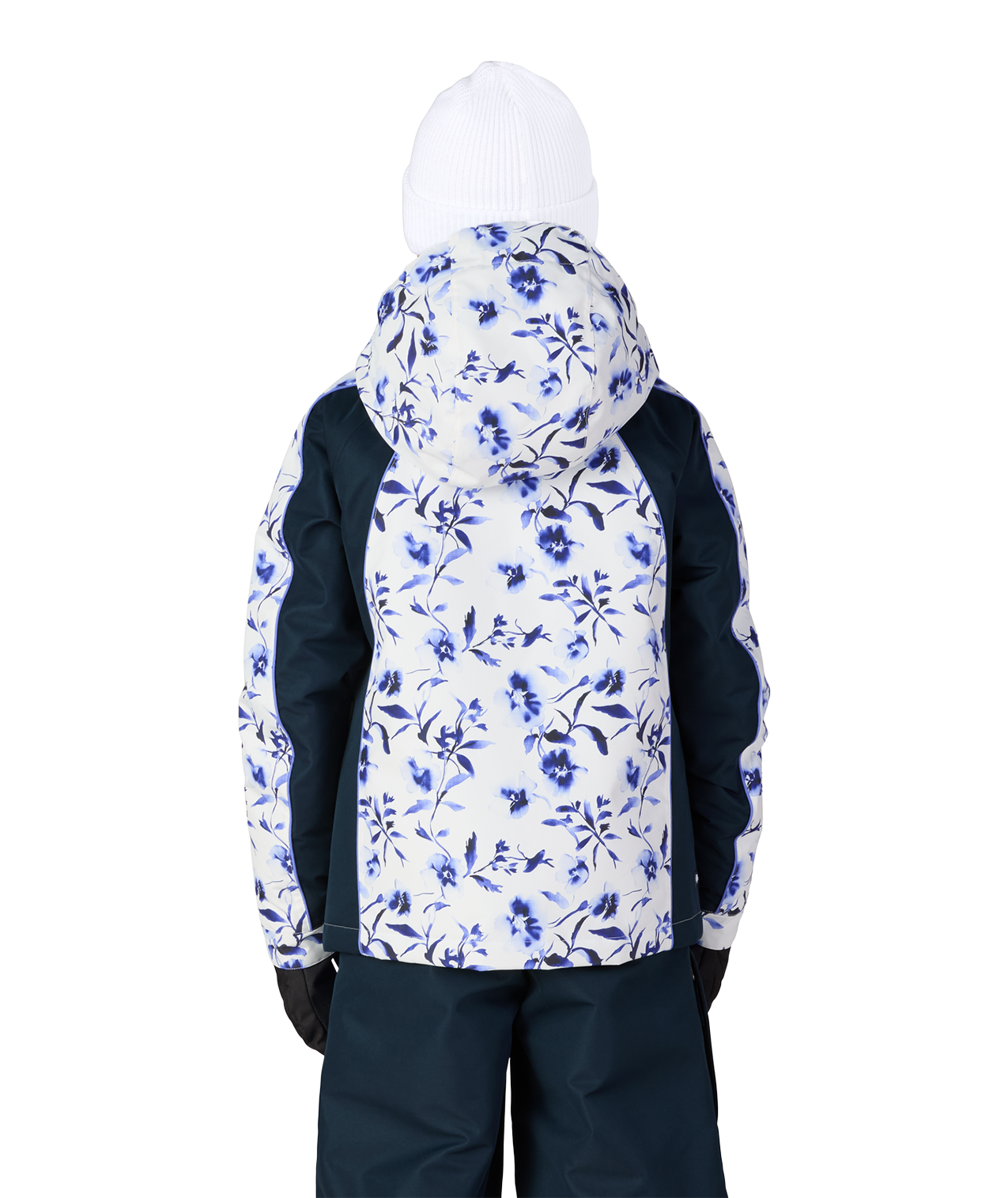 GIRLS HOLOGRAM™ INSULATED JACKET - BLUE PORCELAIN COLORBLOCK