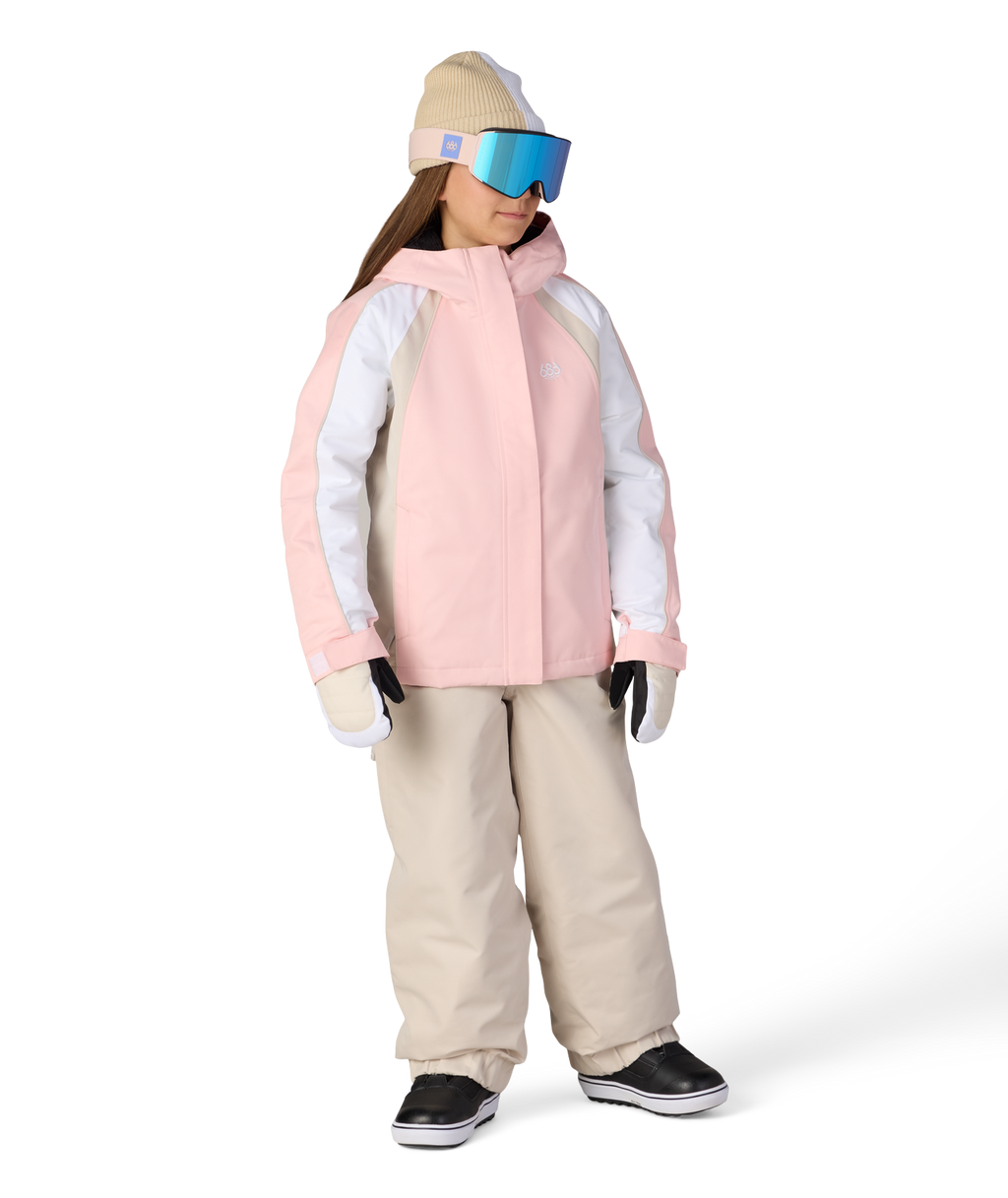 GIRLS HOLOGRAM™ INSULATED JACKET - LOTUS COLORBLOCK