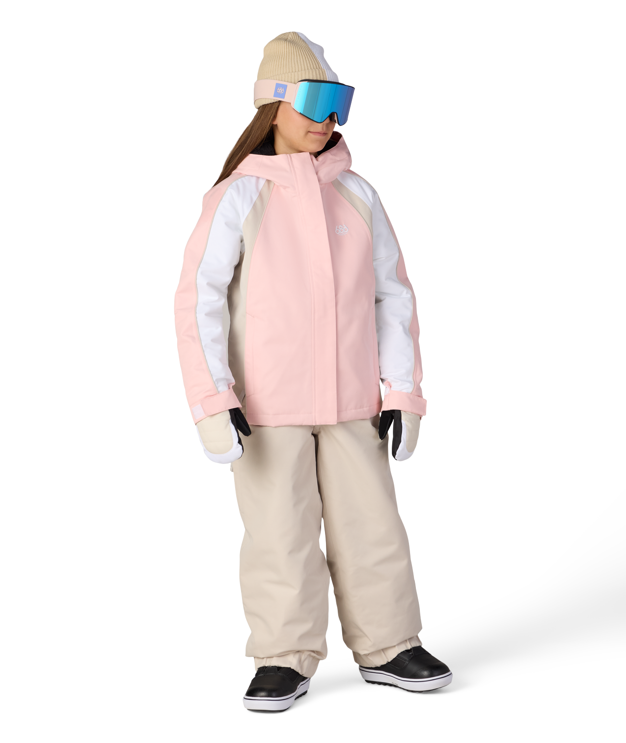 GIRLS HOLOGRAM™ INSULATED JACKET - LOTUS COLORBLOCK