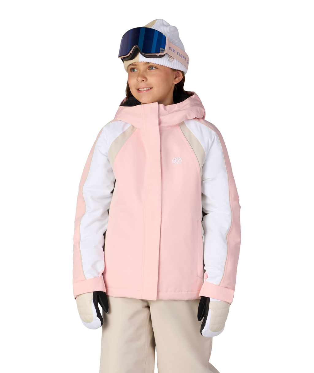 GIRLS HOLOGRAM™ INSULATED JACKET - LOTUS COLORBLOCK