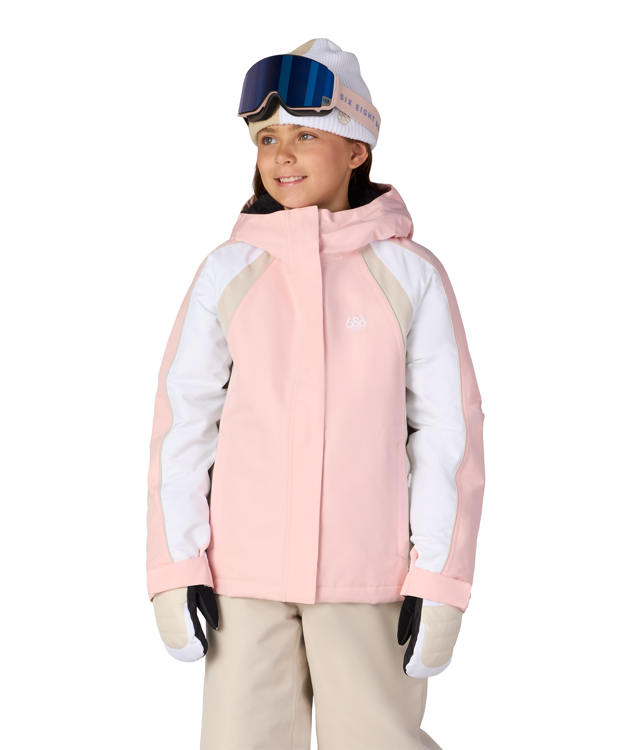 GIRLS HOLOGRAM™ INSULATED JACKET - LOTUS COLORBLOCK