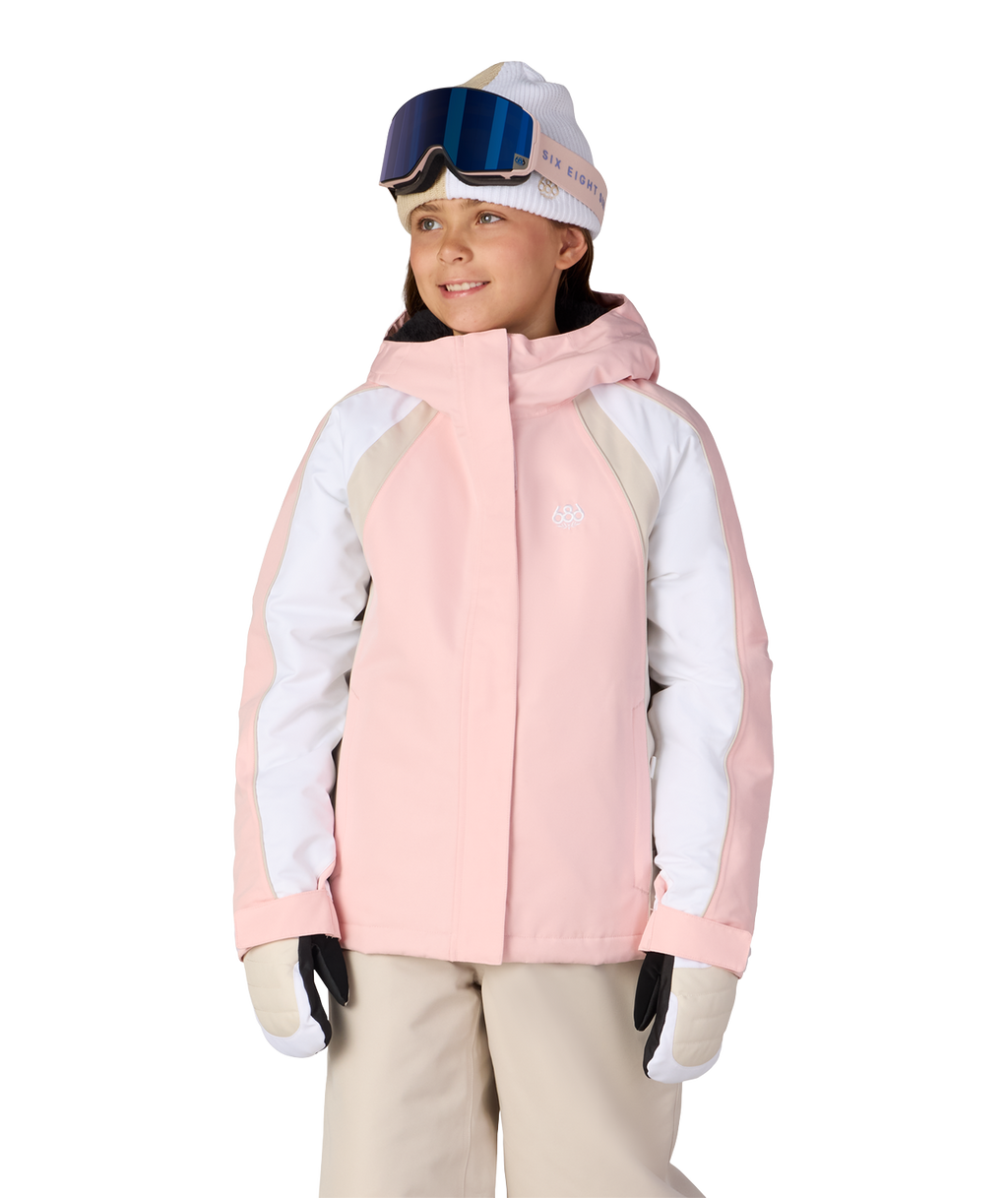 GIRLS HOLOGRAM™ INSULATED JACKET - LOTUS COLORBLOCK