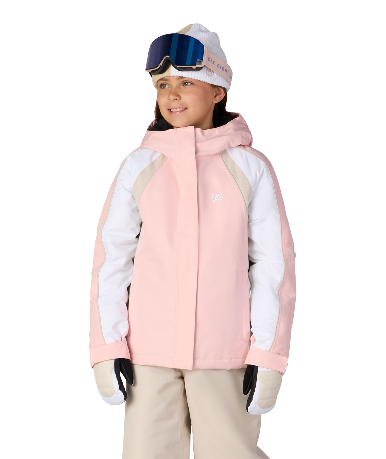 GIRLS HOLOGRAM™ INSULATED JACKET - LOTUS COLORBLOCK