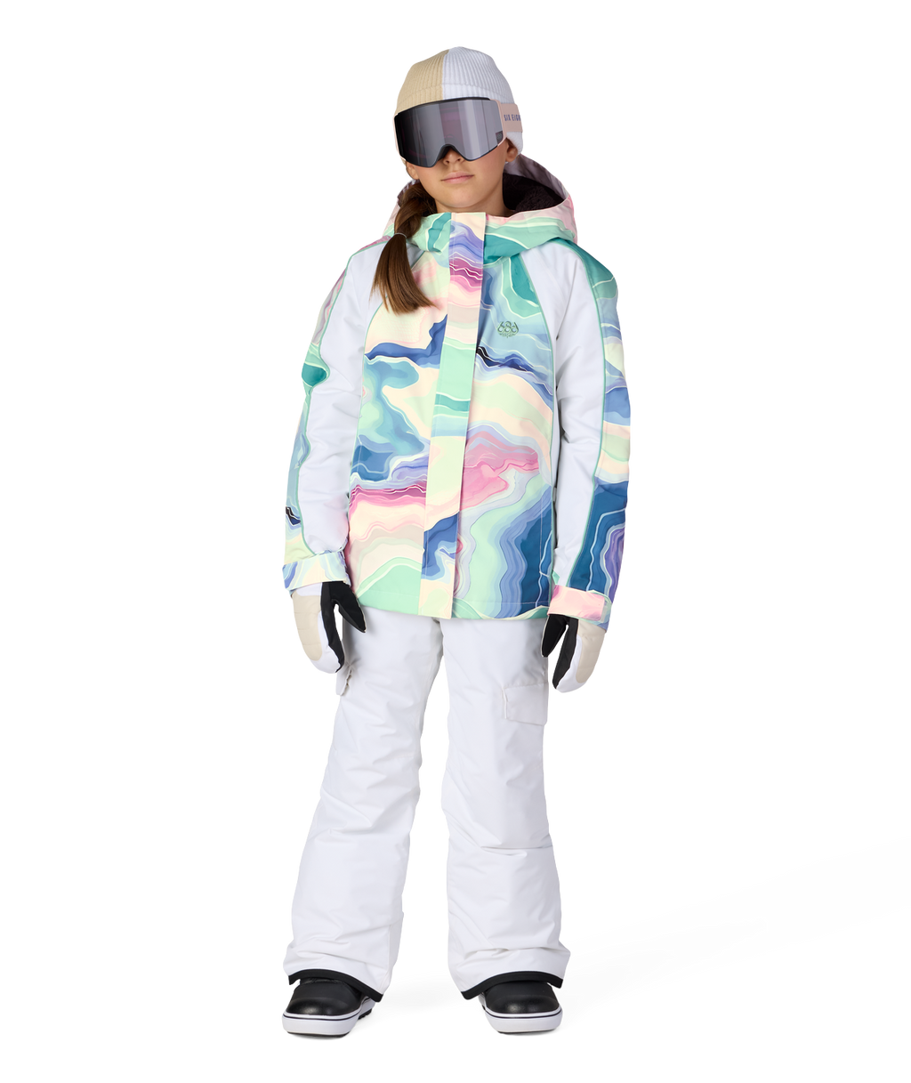 GIRLS HOLOGRAM™ INSULATED JACKET - WASABI SEDIMENTARY