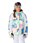 GIRLS HOLOGRAM™ INSULATED JACKET - WASABI SEDIMENTARY