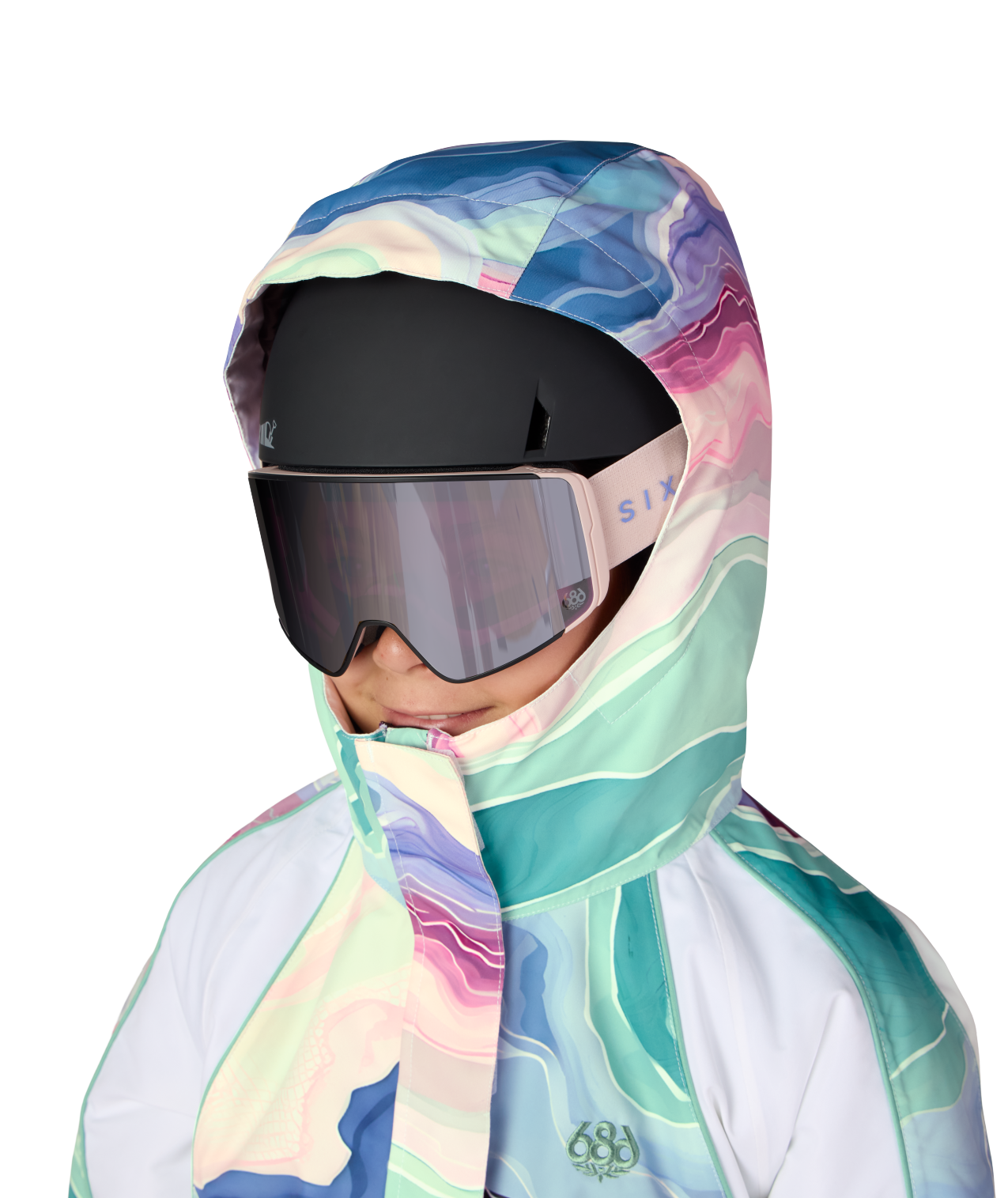 GIRLS HOLOGRAM™ INSULATED JACKET - WASABI SEDIMENTARY