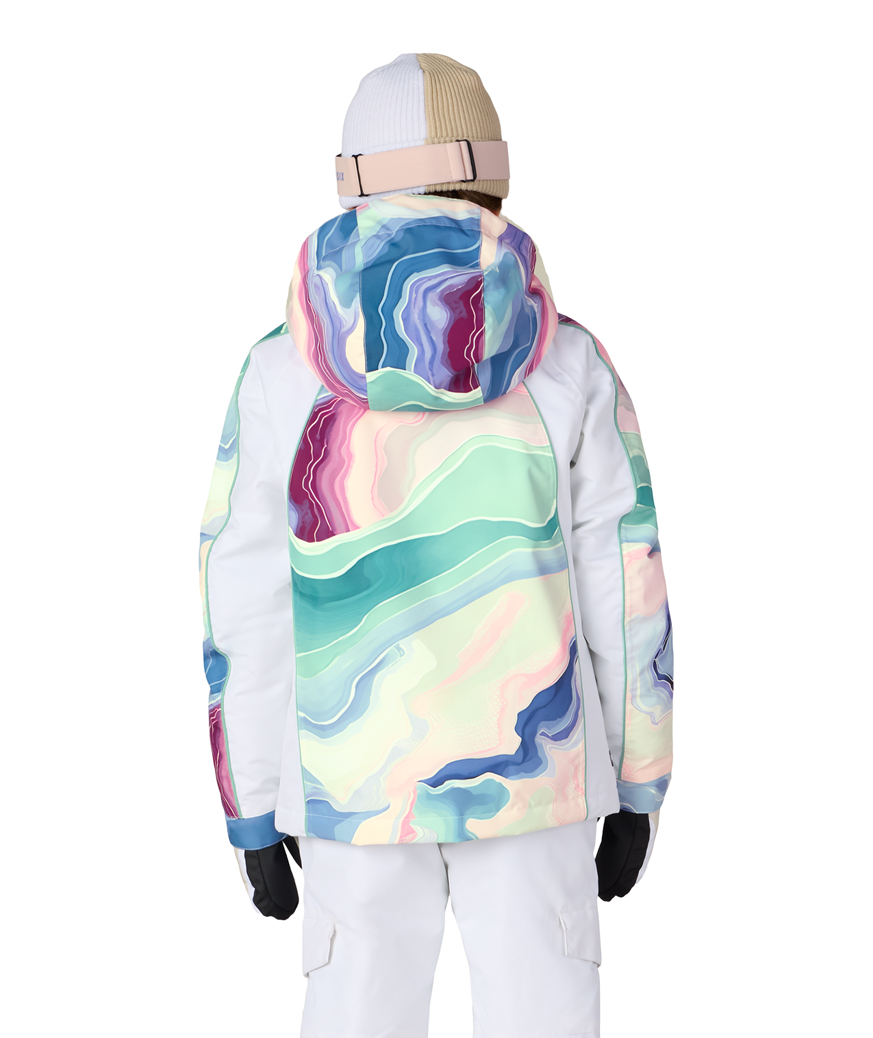 GIRLS HOLOGRAM™ INSULATED JACKET - WASABI SEDIMENTARY