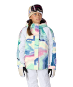 GIRLS HOLOGRAM™ INSULATED JACKET - WASABI SEDIMENTARY