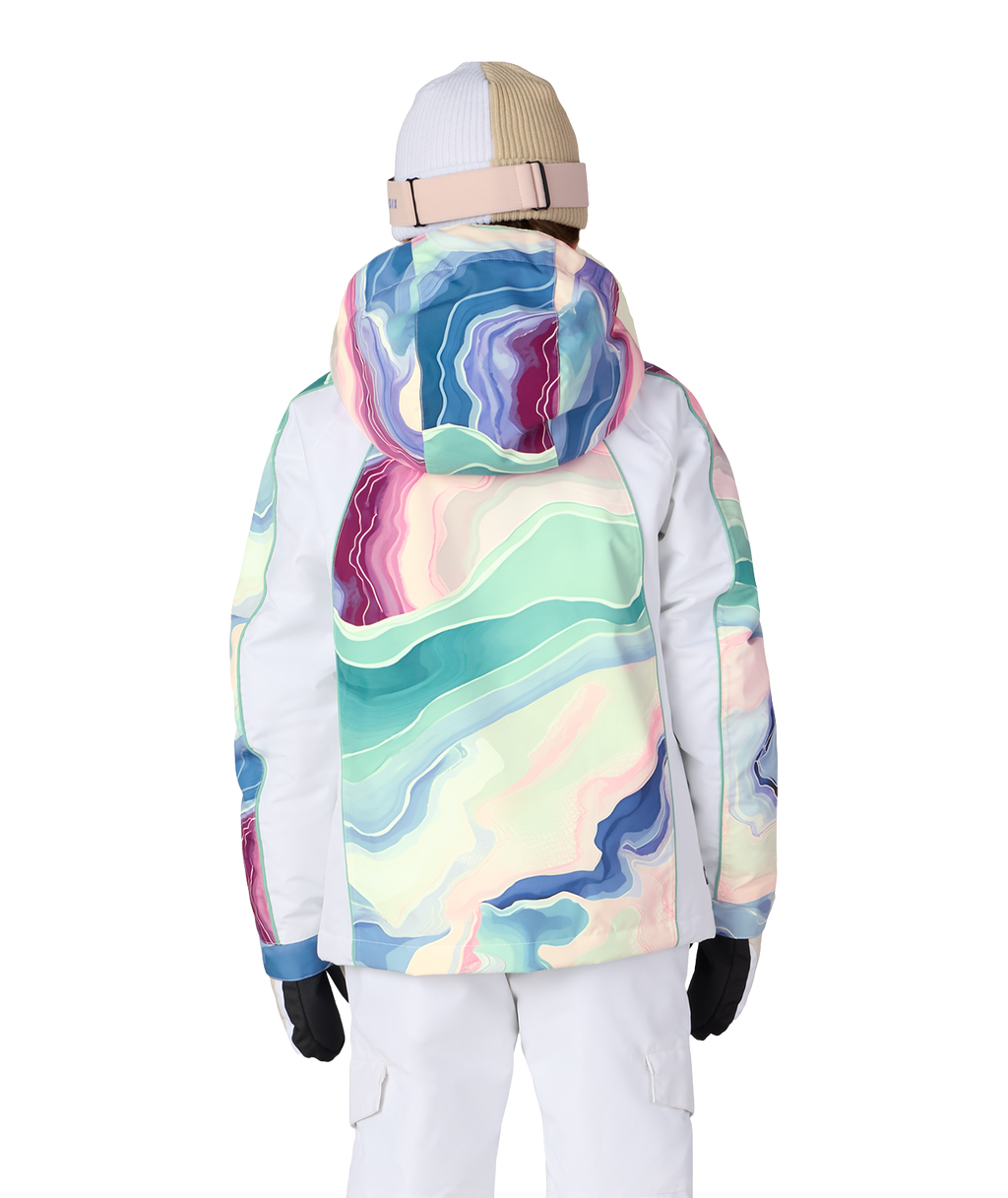 GIRLS HOLOGRAM™ INSULATED JACKET - WASABI SEDIMENTARY