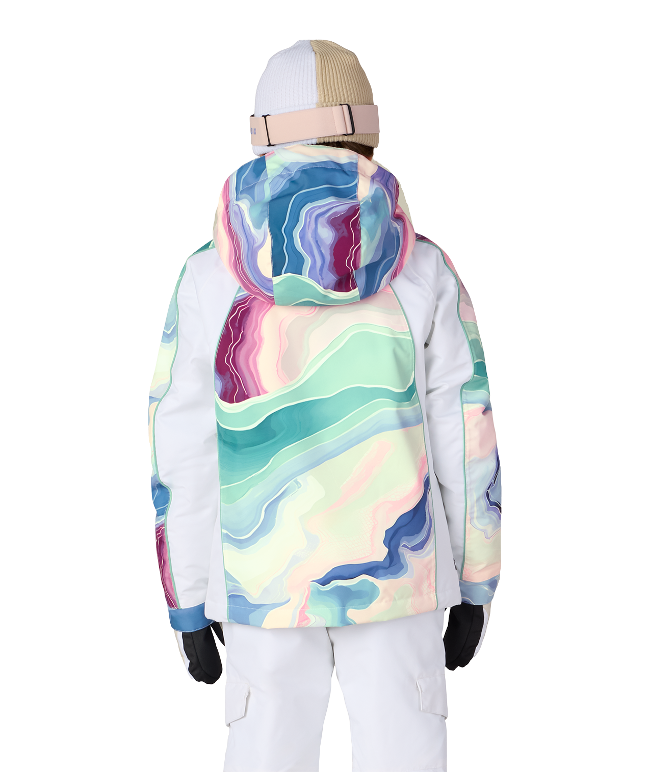 GIRLS HOLOGRAM™ INSULATED JACKET - WASABI SEDIMENTARY