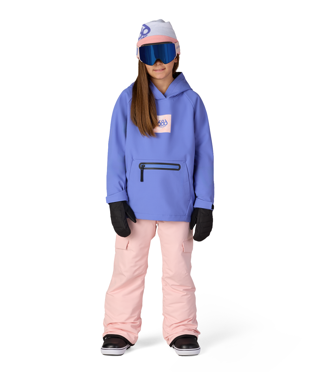 YOUTH WATERPROOF HOODY - ALPENGLOW BLUE