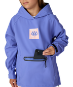 YOUTH WATERPROOF HOODY - ALPENGLOW BLUE